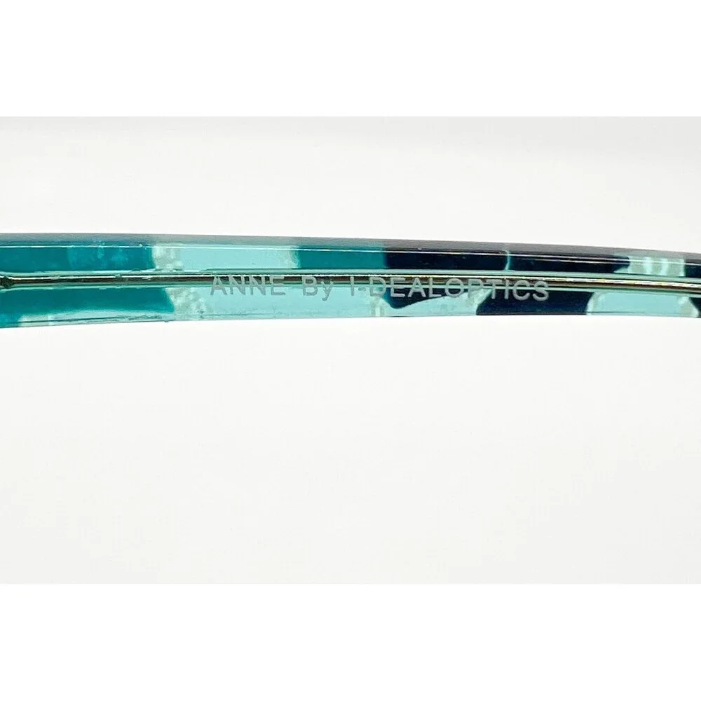 Anne By I-Deal Optics Eyeglasses Womens Blue Great Tortoise 52-16-140